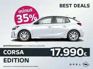 Corsa Tageszulassung Angebot